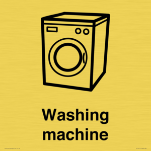 Dementia washing machine sign